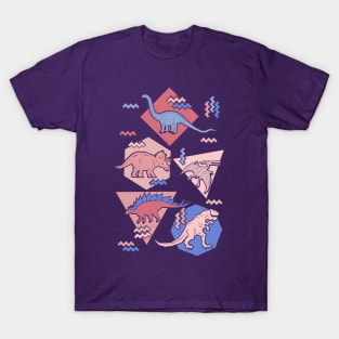 Nineties Dinosaurs Rose T-Shirt